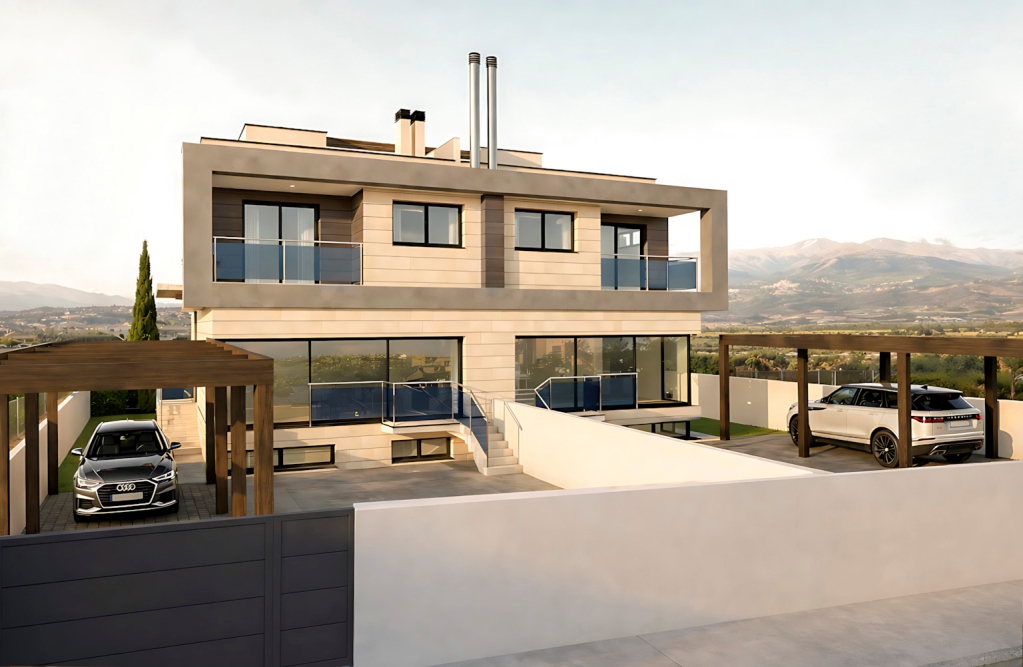 Villas Trinidad - Acceso con cocheras privadas
