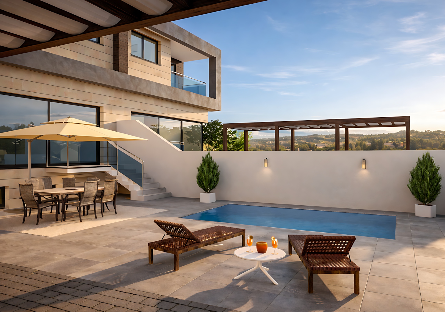 Villas Trinidad Granada - Zona exterior con piscina
